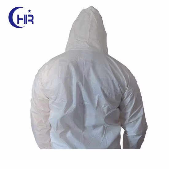 Trellis Pattern 55GSM Microporous Film Glue with Breathable Nonwoven Fabric for Coverall