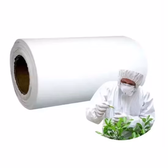 Trellis Pattern 55GSM Microporous Film Glue with Breathable Nonwoven Fabric for Coverall