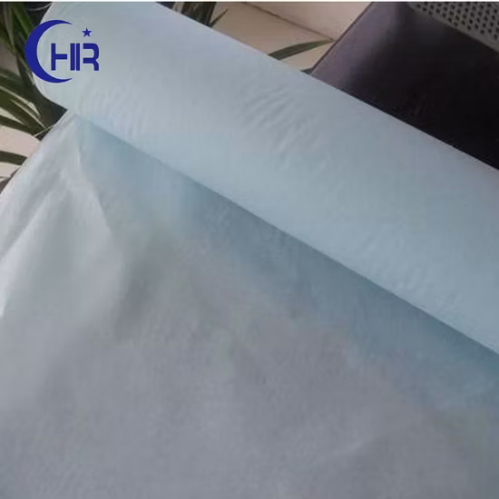 Cola de filme microporoso com padrão de treliça 55GSM com tecido não tecido respirável para macacão