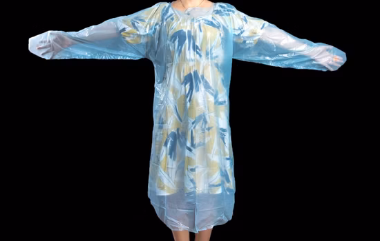 Sobre o vestido descartável principal do laço do polegar do CPE